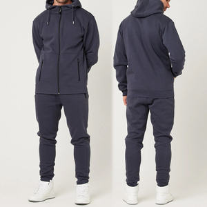 Conjunto de Sudadera con Capucha Oversize Personalizado para Hombre, Pantalones Cargo de Chándal Modernos, Transpirables, de Corte Holgado con Cremallera y Detalle de Pintura - Product Image 1