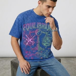 T-shirt personnalisé vierge Streetwear, T-shirts graphiques grande taille, T-shirt délavé à l'acide, T-shirt vintage oversize pour homme - Product Image 3