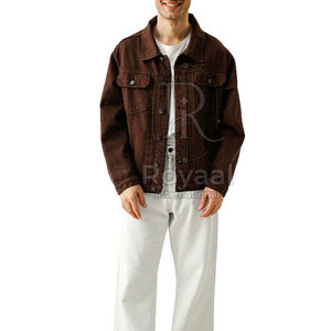 Veste d'hiver côtelée en jean uni léger, confortable, au meilleur prix, en vente - Product Image 2