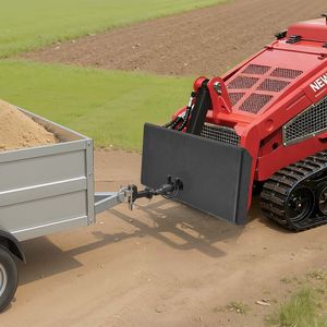 Plaque de montage universelle 1/4 pour mini-chargeuse avec fixation rapide, en acier robuste, capacité de charge de 1500 lb - Product Image 2