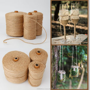 Ficelle en jute 100% écologique de 3 mm, corde de jardinage recyclable brute, artisanat fait main, support pour plantes grimpantes, tomates, cadeau - Product Image 3