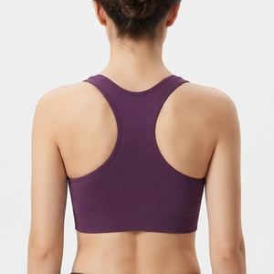 Custom Logo Women's High <b>Support</b> Crisscross Sports Bra Lightweight Breathable Brushed Yoga Fitness Workout <b>Crop</b> <b>Top</b> - Product Image 6