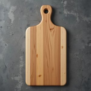 Planche à découper en bois d'acacia naturel, forme rectangulaire, avec poignée, passe au lave-vaisselle, pour la préparation et le service de viande, fromage, pain - Product Image 2