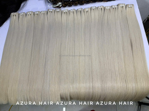 ผมแท้เวียดนาม AZURA HAIR แบบเส้นตรง ตัดเย็บด้วยเครื่องจักร  จัดเรียงเกล็ดผม  ปลายผมหนา  100% เวอร์จิ้น นุ่ม หนา - Product Image 6