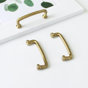 Trending Product Minimalist Zinc Alloy Cabinet Handle Brushed <b>Gold</b> U-Shape <b>Pull</b> for Kitchen Bathroom and Nightstands Hardware - Product Image 4