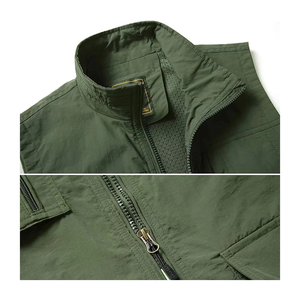 เสื้อกั๊กปักลายสำหรับผู้ชายเสื้อผ้าแนวสตรีทฮิปฮอปสำหรับล่าสัตว์ - Product Image 5