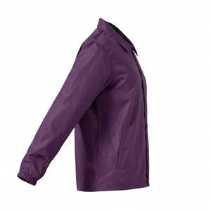 Men's Purple <b>Vintage</b> Waterproof <b>Windbreaker</b> Jacket OEM Custom Manufacturer Sport Coach Stand Breathable Winter High Performance - Product Image 5