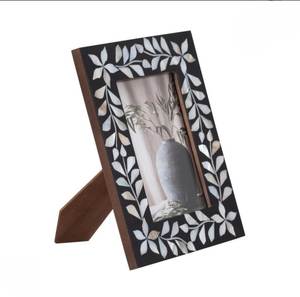 Marco de fotos con diseño de incrustaciones de nácar natural y resina, para colgar en la pared o decorar sobre una mesa, al mejor precio. - Product Image 6