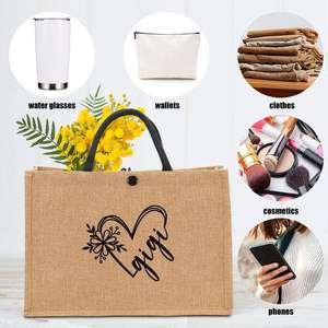 Sac de courses en jute écologique et résistant avec poignées rembourrées - Product Image 3