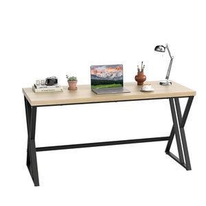 59-Inch Heavy-Duty Metal Frame and Crossbar <b>Computer</b> <b>Desk</b> Durable and Sturdy - Product Image 3
