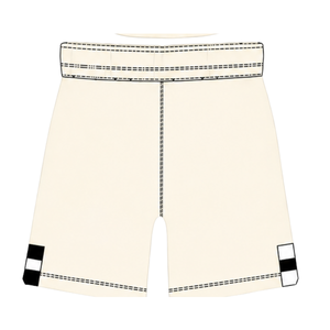 Shorts de rugby noir ivoire à taille élastique avec cordon de serrage, rayés, uniforme d'équipe personnalisé, respirant, pour l'entraînement et la performance sportive - Product Image 2