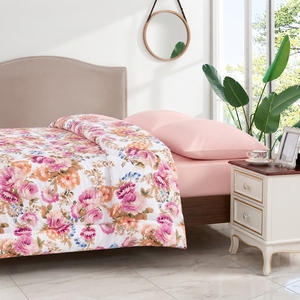 Eden Comforter Set Reversible Polyester Printed 100% Cotton T-150 All-Season Breathable Home Use - Product Image 4