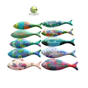 Handmade Ash Wood Fish <b>Wall</b> Decor Polished Modern Hanging Ornament with Customized Finish for Home Beach Resort Gift Store - Product Image 6