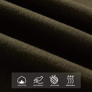 Pantalon Homme en Coton Polaire Léger et Décontracté avec Cordon de Serrage et Taille Élastique, Coupe Ample, Couleur Unie – Vente en Gros - Product Image 5