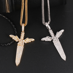 จี้กางเขนเงินแท้ 925 ประดับเพชรโมอิสซาไนต์ VVS ขนาดเล็ก สร้อยคอแบบ Ice Out เครื่องประดับจี้เพชรโมอิสซาไนต์รูปกางเขน - Product Image 2