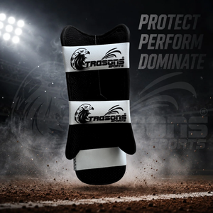 Protège-tibias double Trqsons personnalisés gris camouflage avec coussinet de protection pour le pied – Baseball, sports de plein air, toutes saisons - Product Image 2