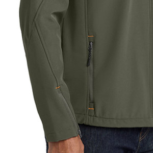 Men's Outdoor Waterproof Softshell Hooded Jacket Fleece Windbreaker for Hiking & Camping Windproof Winter <b>Coat</b> <b>Zipper</b> Closure - Product Image 4
