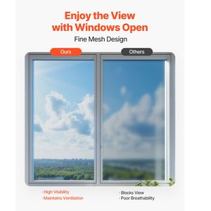 Rete in Fibra di Vetro Regolabile e Lavabile 100 ft X 96 DIY per Sostituzione Zanzariere di Porte e Finestre - Product Image 3