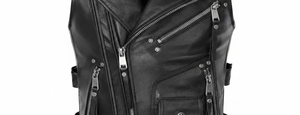 Veste en cuir véritable pour homme, grande taille, personnalisée, réversible, en cuir de vachette épaissi, à revers court, noire, coupe ajustée, respirante, imperméable et coupe-vent - Product Image 5