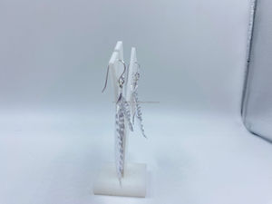 Oxidized <b>Silver</b> <b>Jhumka</b> Earrings for Women Vintage Style Pure White Gold for Traditional Wear & Special Occasions - Product Image 2