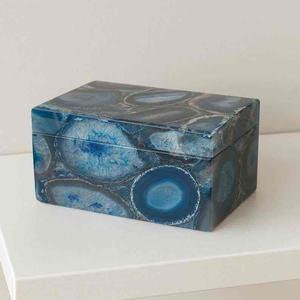 Boîte à bijoux en résine époxy personnalisable, style écologique, peinte à la main, décoration d'intérieur - Product Image 6