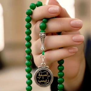 โซนศิลปะสร้างสรรค์ ลูกประคำมุสลิมทำมือจากวัสดุเรซิ่นรักษ์โลก ปรับแต่งได้ ลูกประคำอิสลามรูปนางฟ้า - Product Image 1