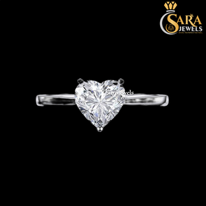Anillo de compromiso de plata 10K con diamantes para mujer, corte redondo, estilo clásico, disponible al mejor precio. - Product Image 2