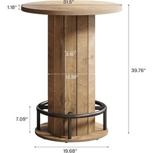 Circular <b>Small</b> Wine Table Coffee Table Cocktail Table Only-<b>Bar</b> Table - Product Image 6