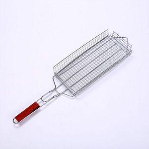 ตะกร้าย่างบาร์บีคิวสแตนเลสน้ำหนักเบา พกพาสะดวกและจัดเก็บง่ายหลังการใช้งานบาร์บีคิว - Product Image 5