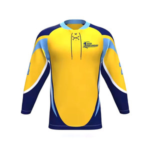 เสื้อฮอกกี้น้ำแข็งแบบเย็บสไตล์สปอร์ต ผ้าเนื้อเบา ชุดฮอกกี้คลาสสิกสำหรับผู้ชาย - Product Image 1