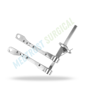 Système de rétracteur chirurgical neurochirurgical standard à charnière unique pour la colonne vertébrale, idéal pour la chirurgie cervicale antérieure - Product Image 4