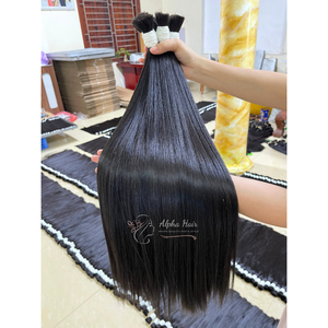 Vente chaude produits qualité supérieure os droit Super brillant un donneur en gros perruques 100% Extensions de cheveux humains Vietnam - Product Image 5