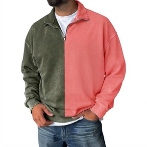 Sudadera Unisex de Forro Polar con Cierre de Cremallera, Cuello Alto, Corte Regular, Mezcla de Algodón, Estilo Casual Urbano, Otoño Invierno, con Apliques - Product Image 4
