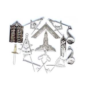 Juwel de col maçonnique personnalisé en métal, badge décoratif poli pour officier, pour col de cérémonie formel - Product Image 5