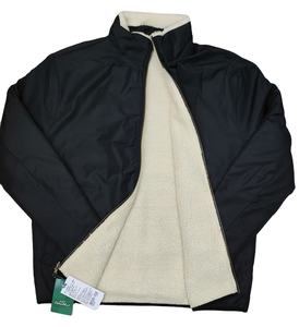 Veste bomber décontractée pour homme, d'hiver, réversible, col rabattu, matelassée, imperméable, respirante, fermeture éclair, toile de laine - Product Image 3
