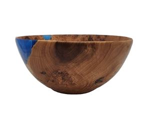 Bol de service à salade en résine époxy en bois naturel fait à la main couleurs décoratives aléatoires pour les fêtes meilleur prix fruits décoratifs pour la maison - Product Image 1