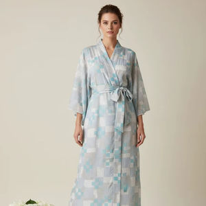 Vêtements de nuit, vêtements de détente pour l'automne et le printemps, robe maxi en coton indien au meilleur design pour femmes, pour la plage en été, peignoir - Product Image 1