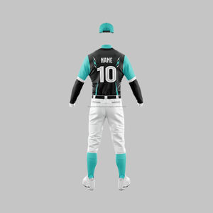 Uniforme de baseball personnalisé OEM pour adultes vente entière mode vierge ensembles pour hommes grande taille Options - Product Image 5