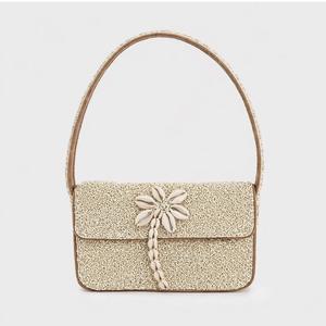 Embroidery Crafts, Cross-stitching & <b>Needlework</b> Custom Handmade Striped Beaded Shoulder Bag Handle Fashion Women's Evening - Product Image 6