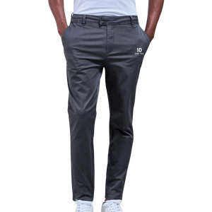 Pantalon chino cintré pour femme, coupe droite, en mélange de coton, décontracté et confortable pour le bureau et le quotidien - Product Image 1