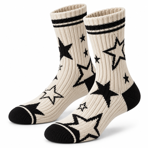 Calcetines de punto personalizados, de algodón, poliéster y spandex, cálidos, casuales, acanalados, unisex, suaves, transpirables, para invierno, fabricante. - Product Image 1