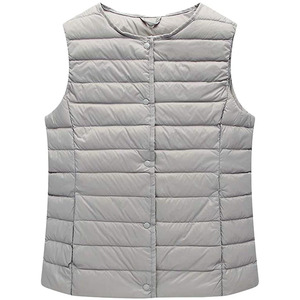 Chaleco corto ligero de plumón para mujer, precio al por mayor. - Product Image 2