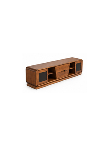 Mueble de Salón Moderno de Mediados de Siglo, de Madera Maciza, con 1 Cajón y 2 Estantes, Consola de Almacenamiento, Soporte para TV - Product Image 4