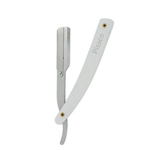 มีดโกนหนวดแบบตรง ด้ามสแตนเลส พับได้ สำหรับช่างตัดผม - Product Image 4