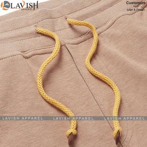 Pantalones cortos de lana de felpa francesa para hombre de talla grande de alta calidad, algodón transpirable, tejido informal, poliéster, logotipo personalizado, cordón - Product Image 2