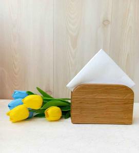 Porte-serviettes en bois de qualité supérieure pour table à manger, organiseur de mouchoirs fait main, accessoire de table écologique pour cuisine et restaurant - Product Image 2