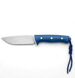 Herramienta Utilitaria de Exterior con Hoja Fija Personalizada al por Mayor con Mango de Micarta Azul - Product Image 6