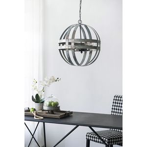 Lampada a sospensione zincata a 4 luci a catena regolabile per sala da pranzo da cucina ingresso ingresso-lampadina non inclusa - Product Image 2