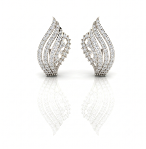 Pendientes de Aro con Diamantes Redondos de Corte Brillante, Joyería de Boda para Mujer, Diamantes Naturales y Cultivados en Laboratorio - Product Image 2