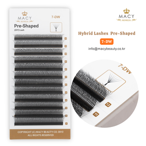 Cils hybrides préformés 7-DW DIY Lash MACY BEAUTY KOREA Extensions de cils de qualité supérieure Vente en gros de cils Étiquette privée personnalisée - Product Image 5